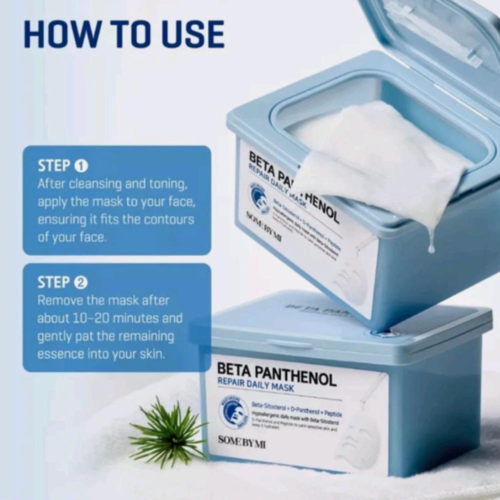 Skincare Some By Mi - Máscara Diária Reparadora Beta Panthenol SOME