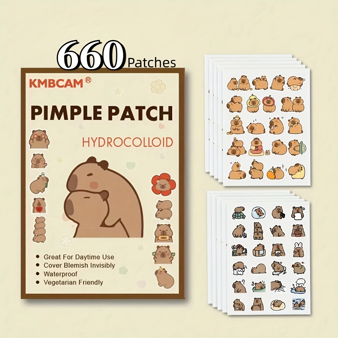 Skincare You - Adesivos faciais em formato de capivara