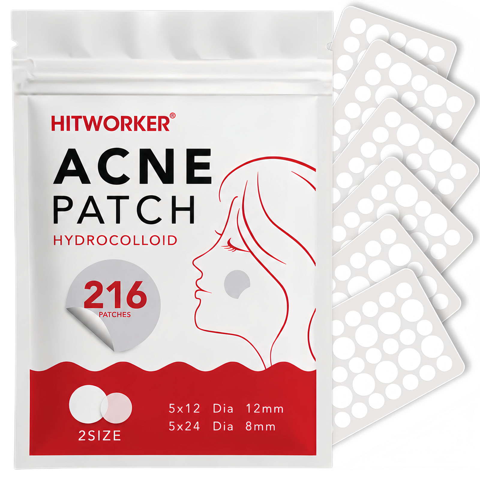 Peptide Neck Cream - 216 Adesivos Hidrocoloides para Espinhas, 2