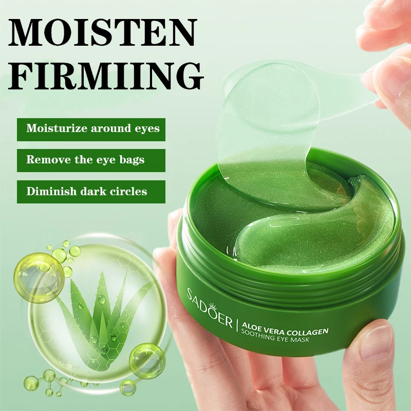 60 pçs aloe vera colágeno másc - Skincare Omg avaliação e preço