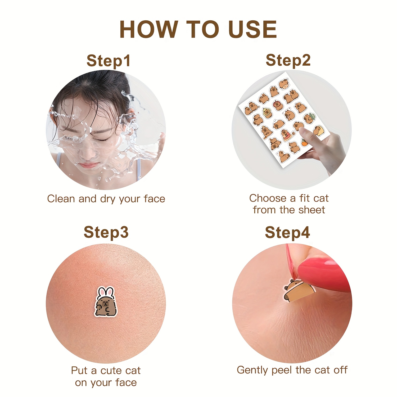 Adesivos faciais em formato de - Skincare You avaliação e preço