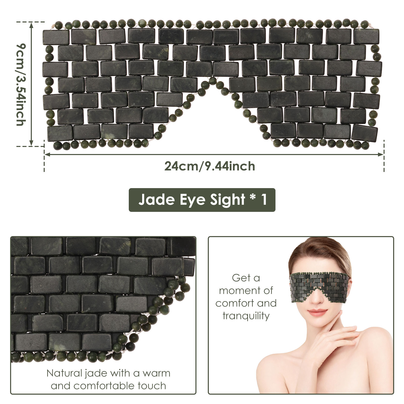 Jade máscara de olho portátil  - Skincare Indonesia avaliação e preço